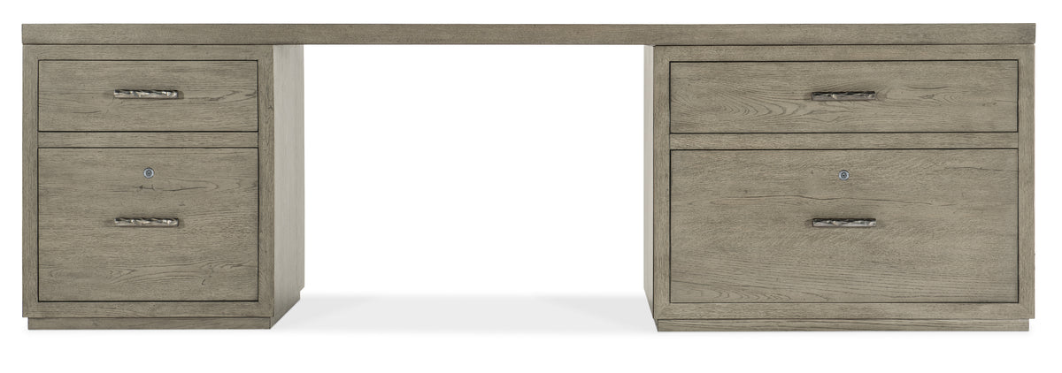a desk with drawers and a white background