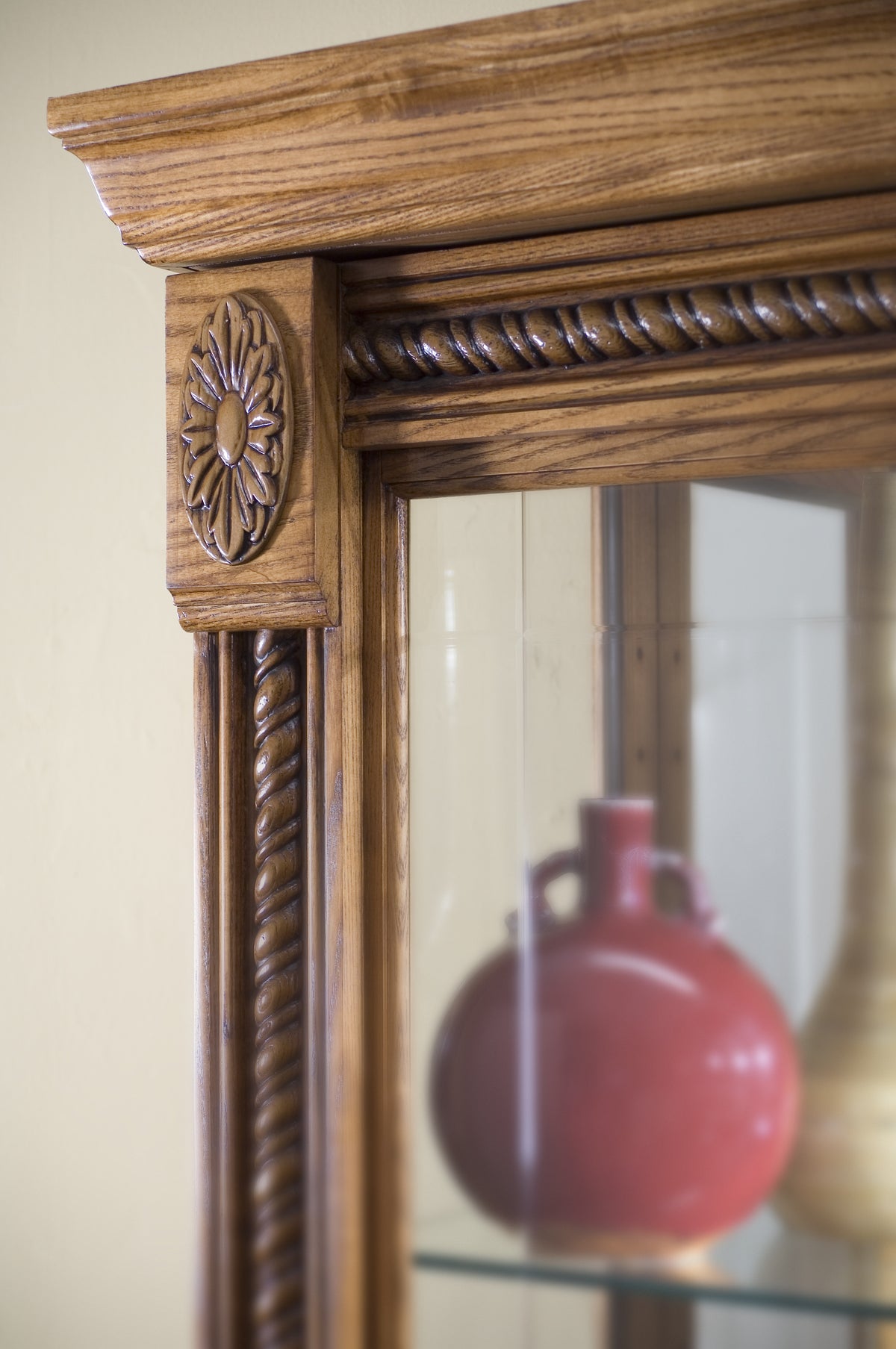 a close-up of a mirror