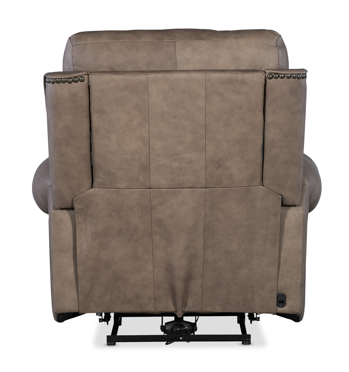 the back of a recliner chair