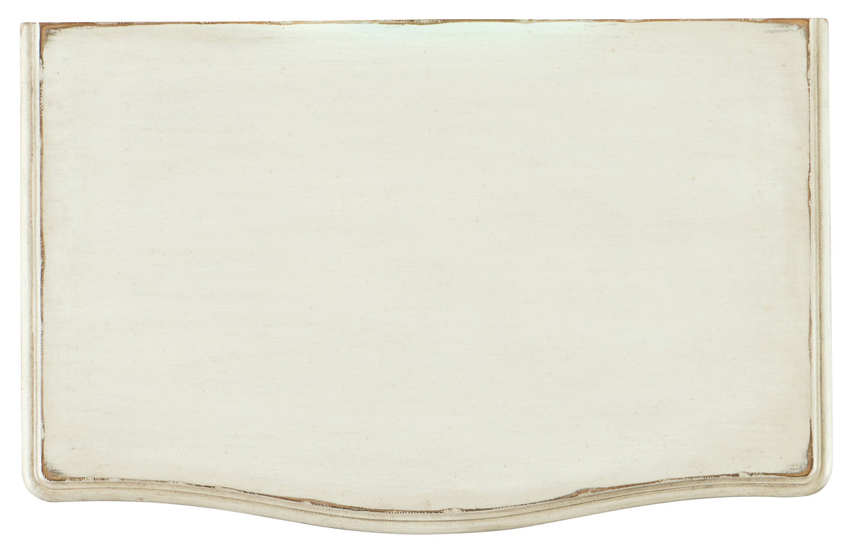 a white board with a gold edge