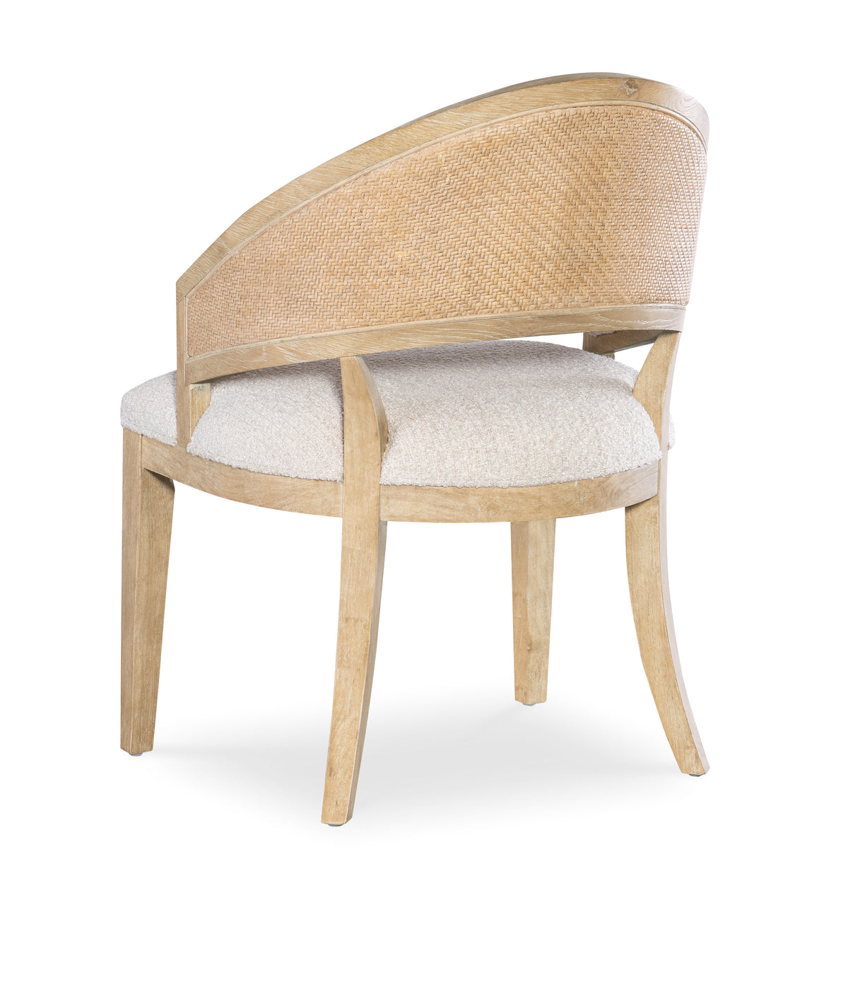 a chair with a white cushion