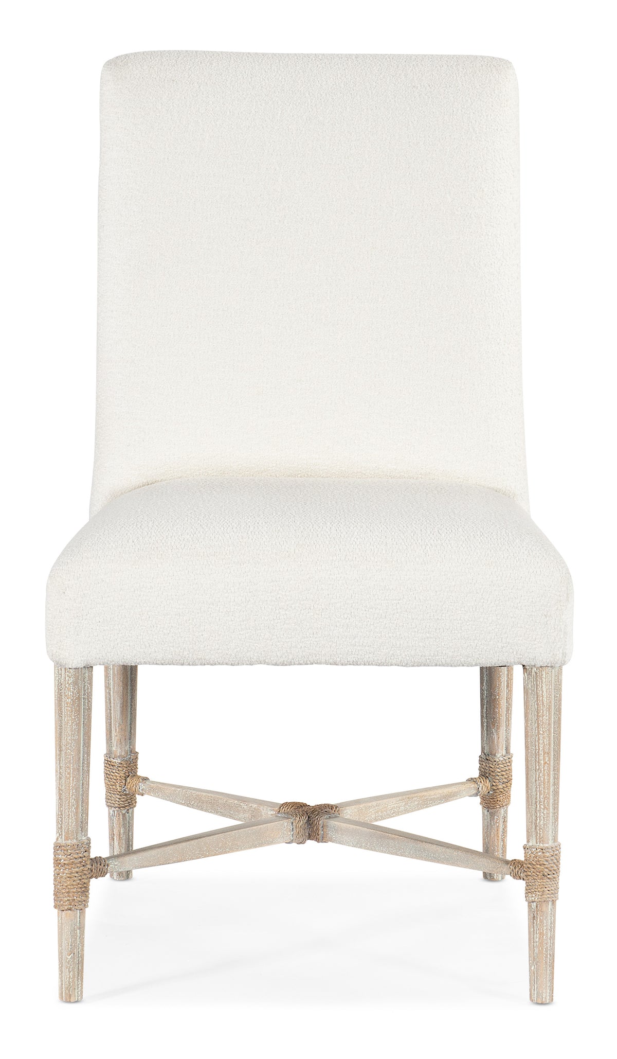 a white chair with a white base