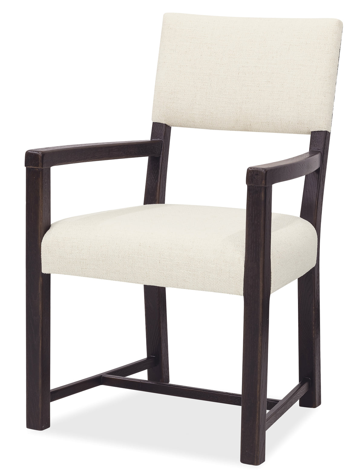 a white chair with black legs