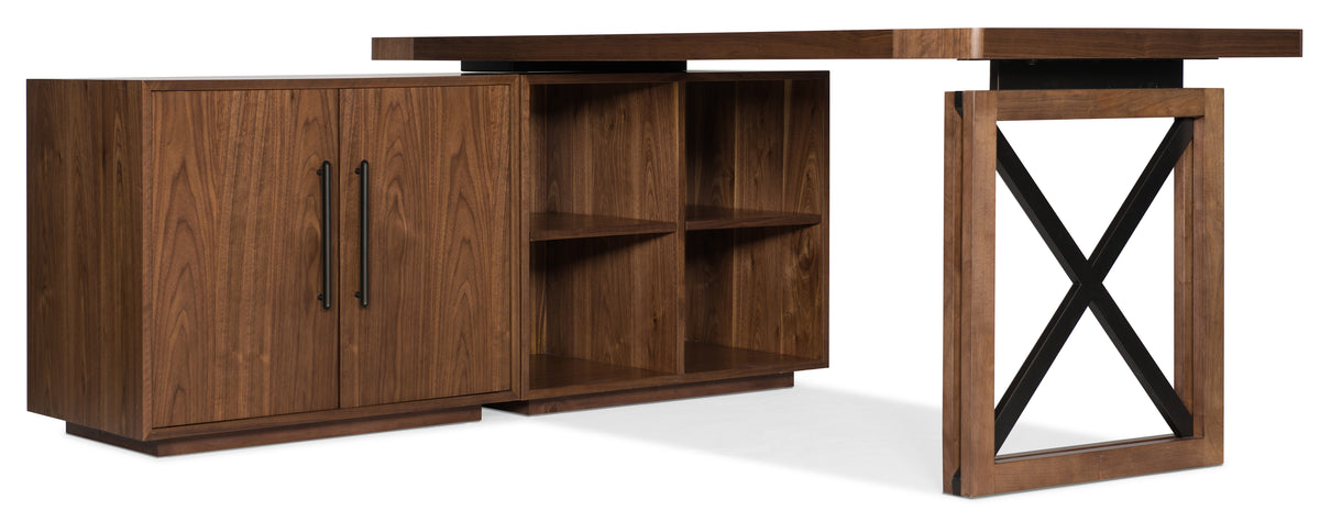 a wooden shelf with a top
