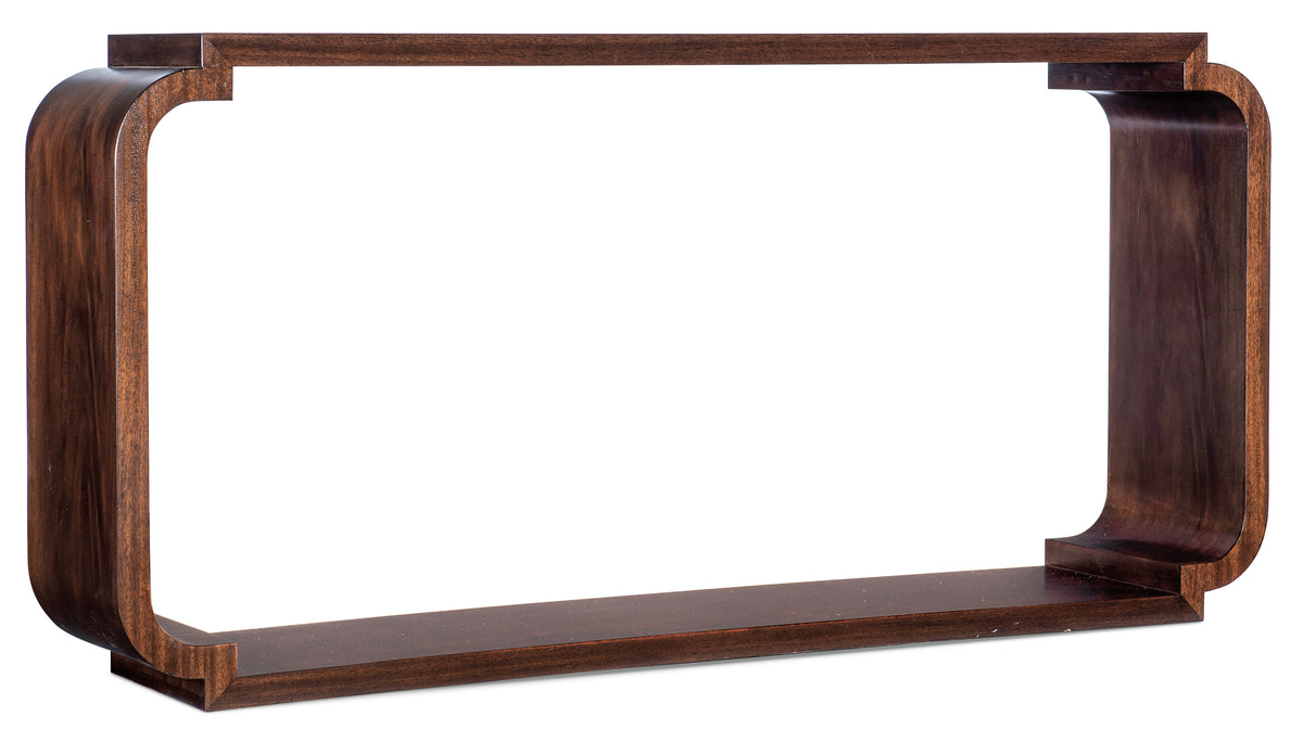 a rectangular brown frame with a white background