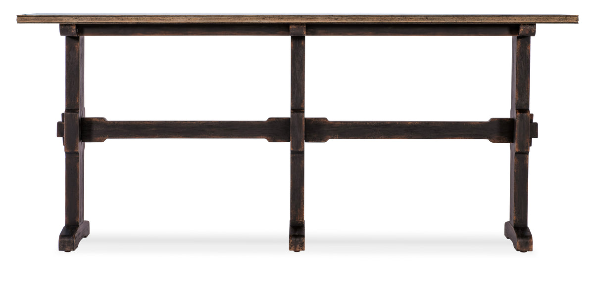 a wooden table with legs