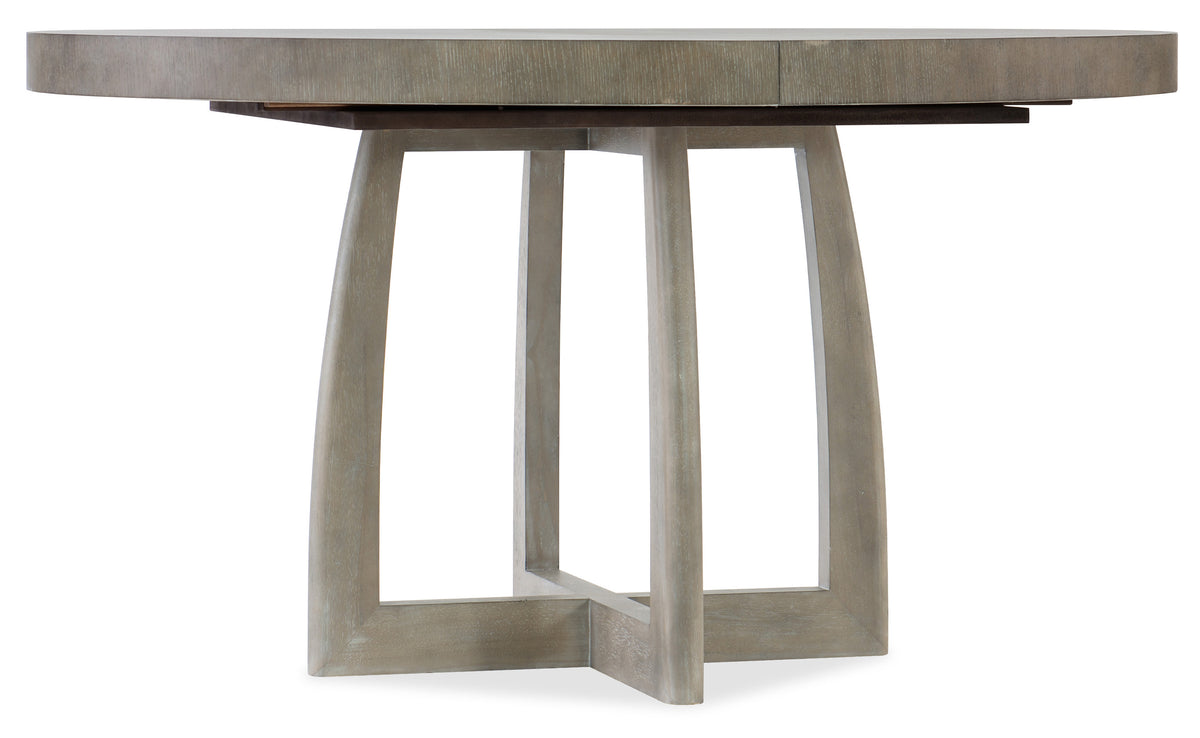 a table with a wooden top
