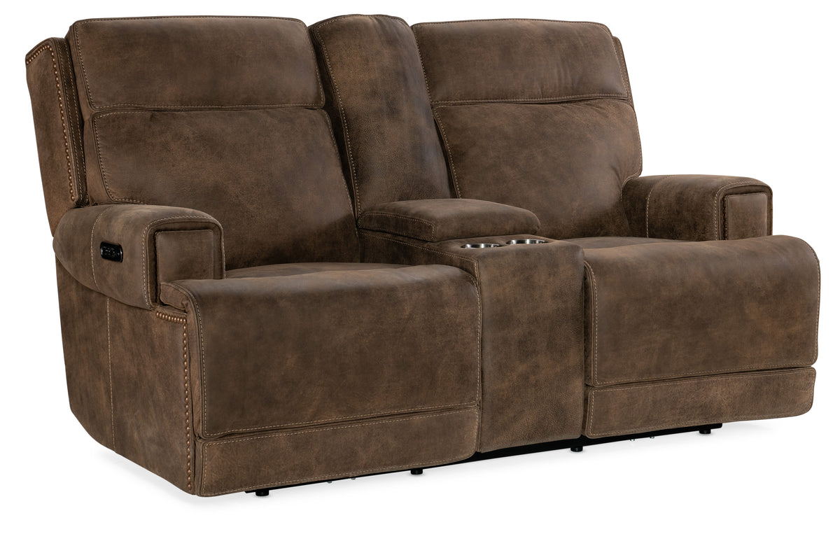 a brown couch with two seats