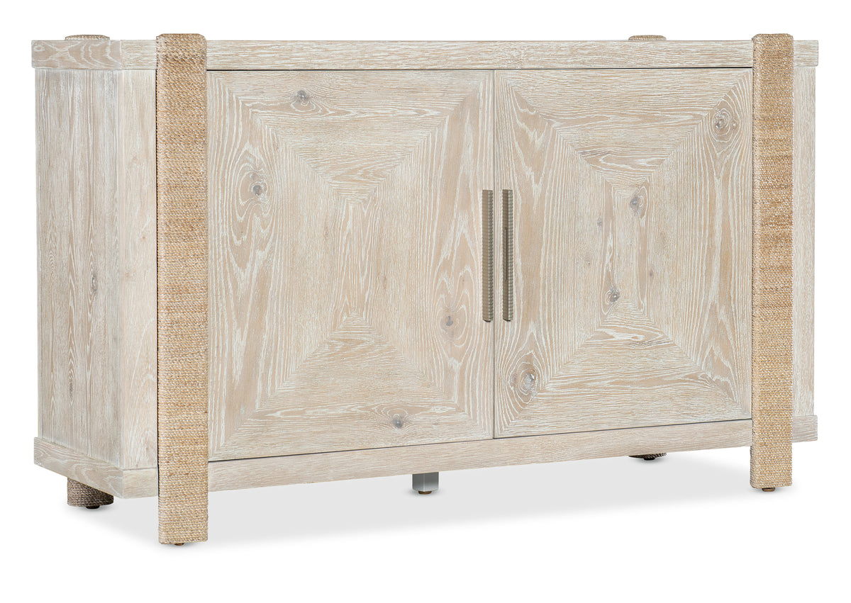 a white wooden cabinet with two doors