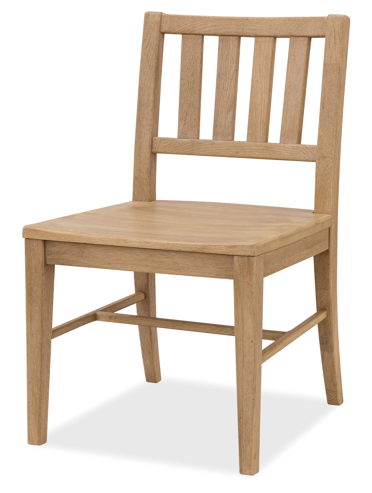 a wooden chair with a white background