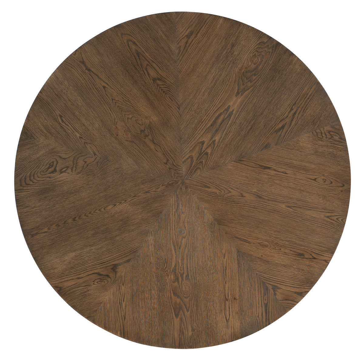a circular wood surface with a white background