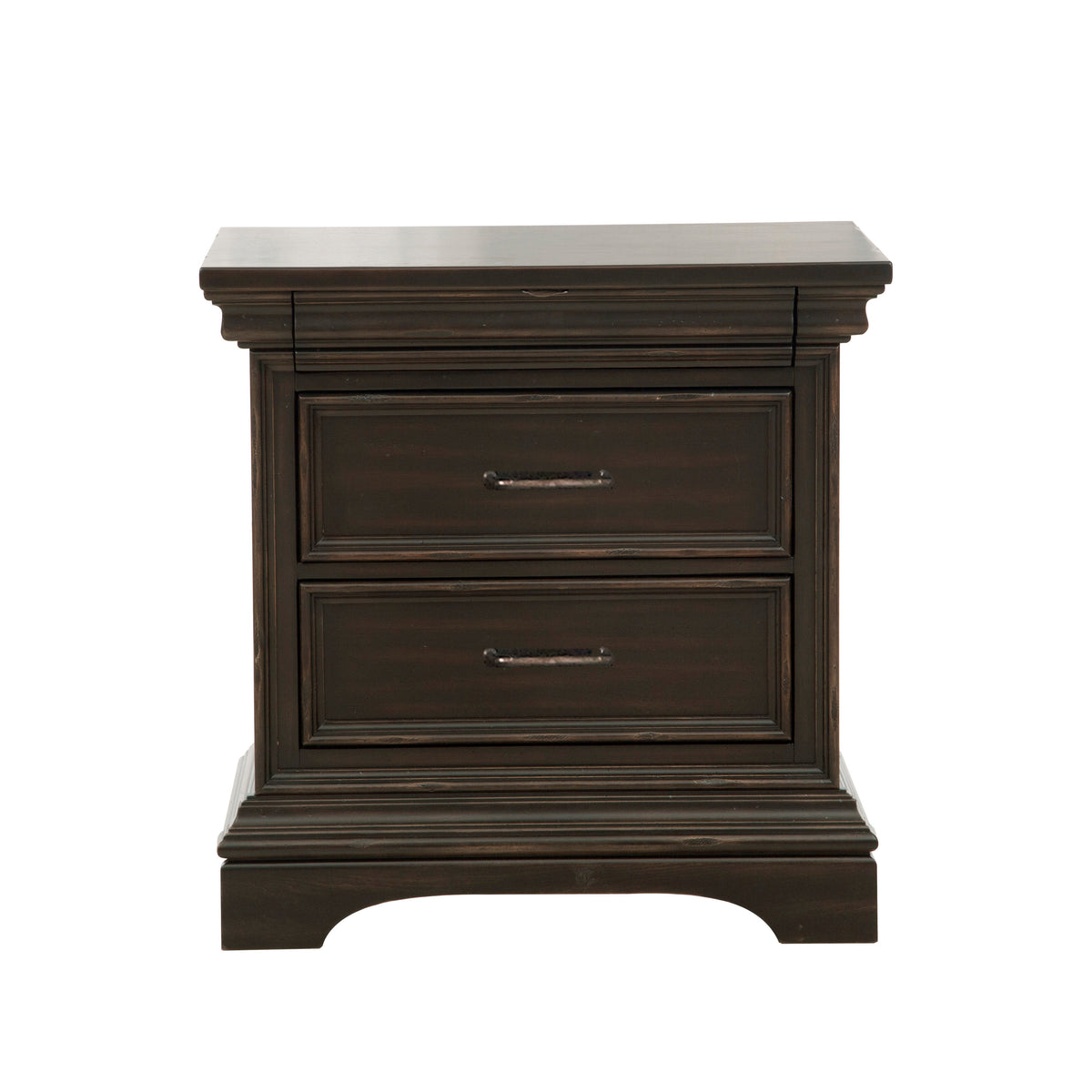 a close-up of a nightstand