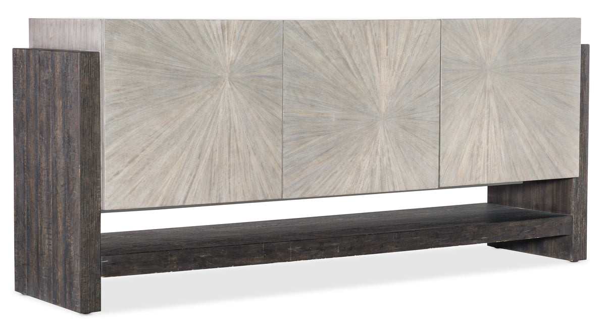 a grey and black wood panel