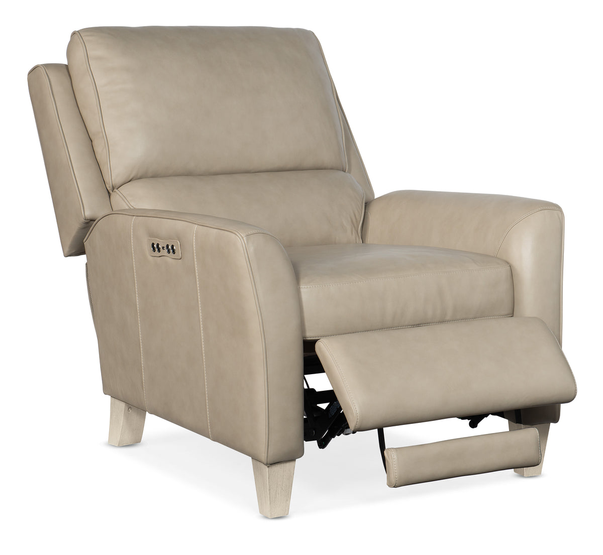 a recliner with a white background