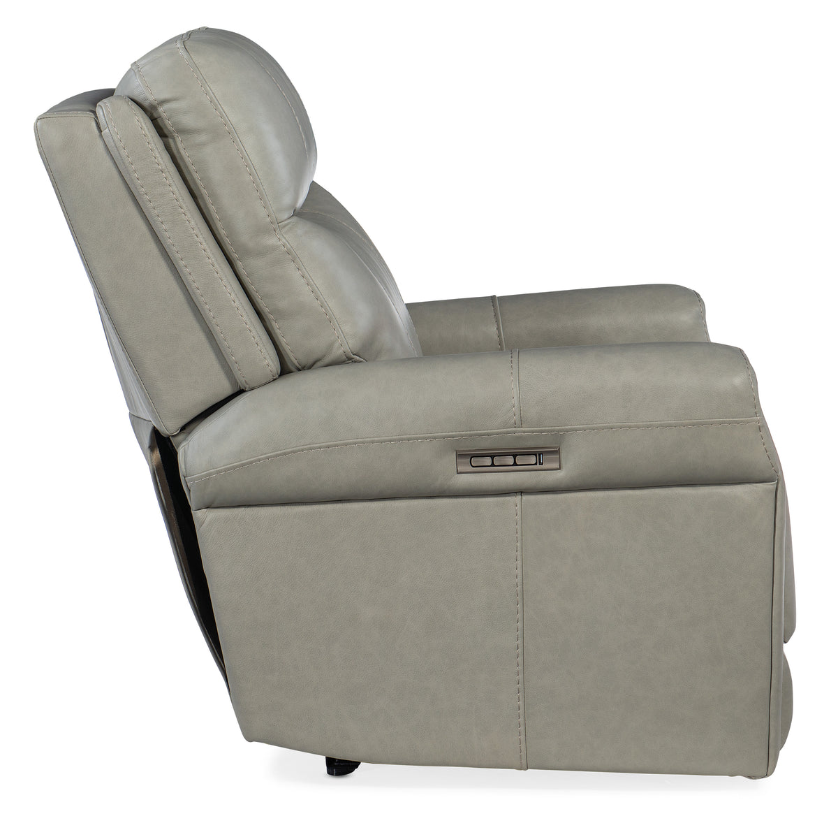 a close up of a recliner