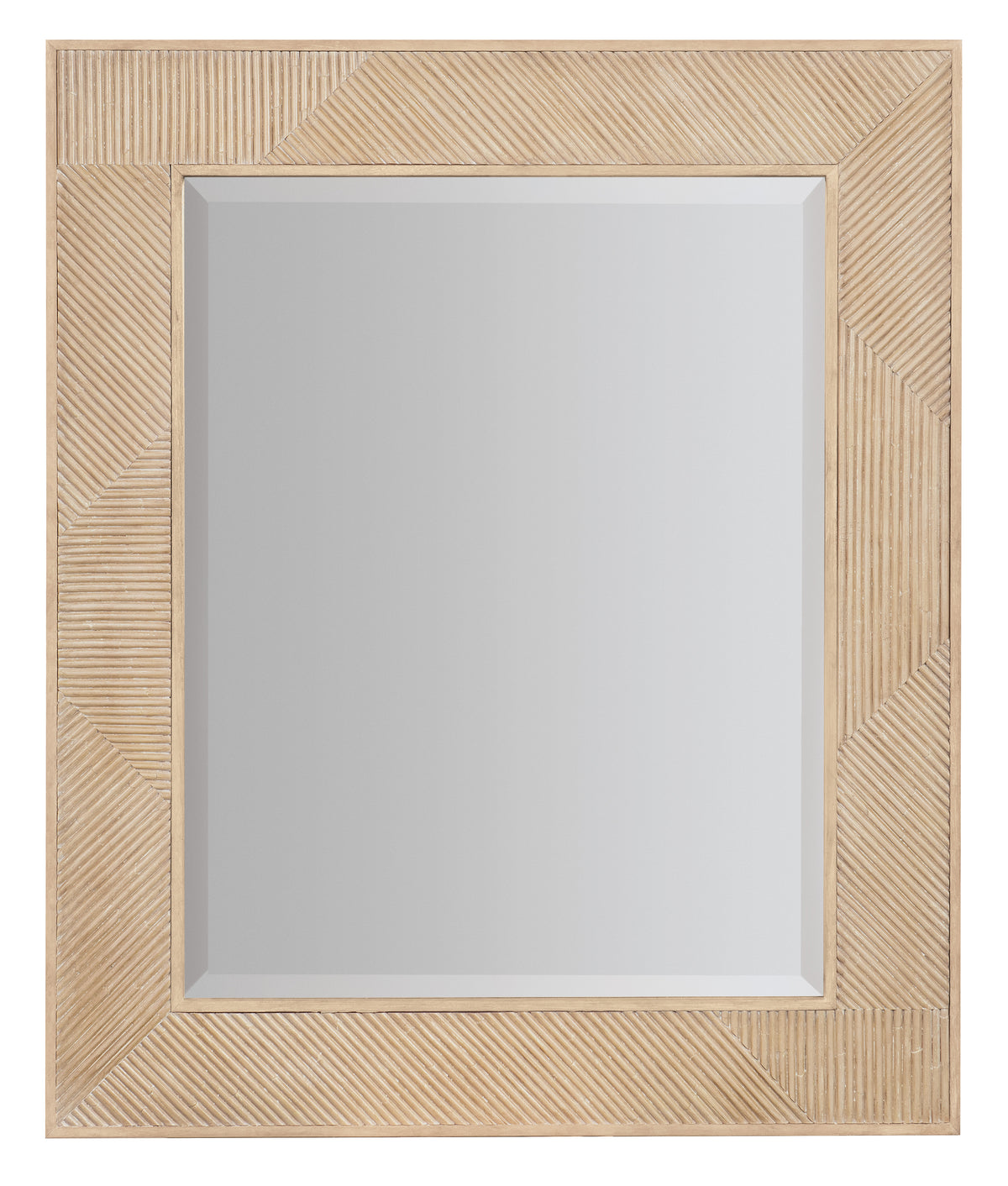 a rectangular mirror with a white surface