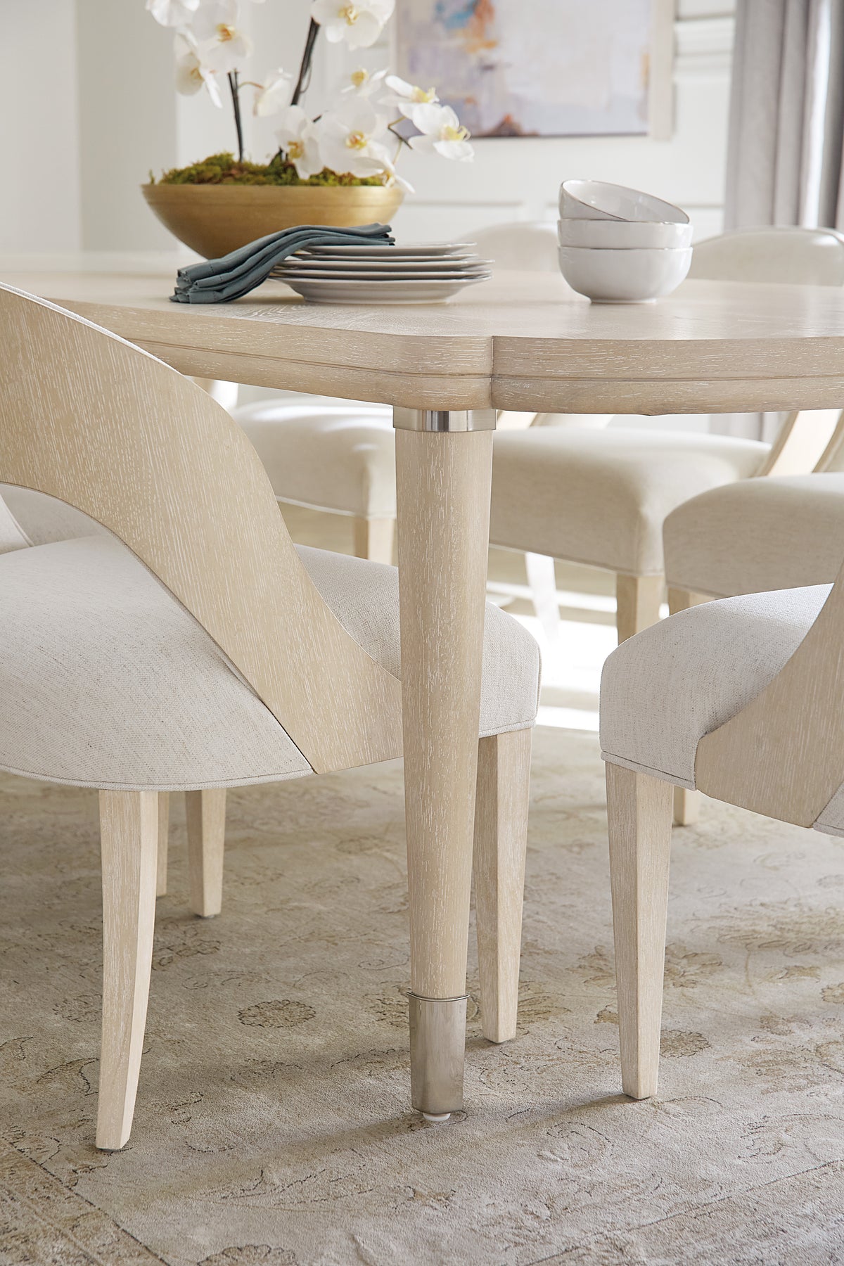 a table with a bowl on it