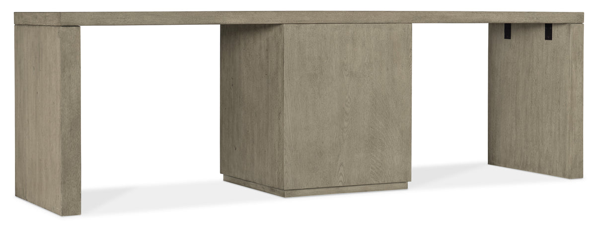 a wooden table with a top