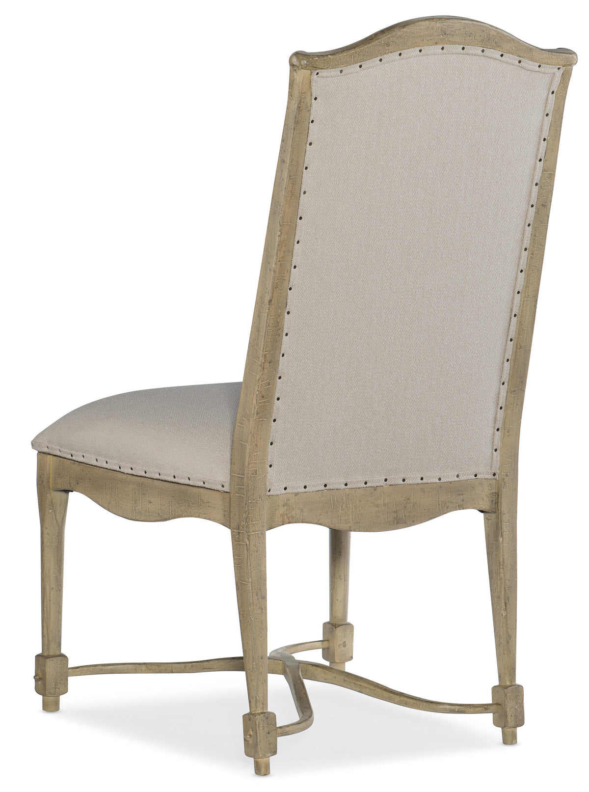 a chair with a white cushion