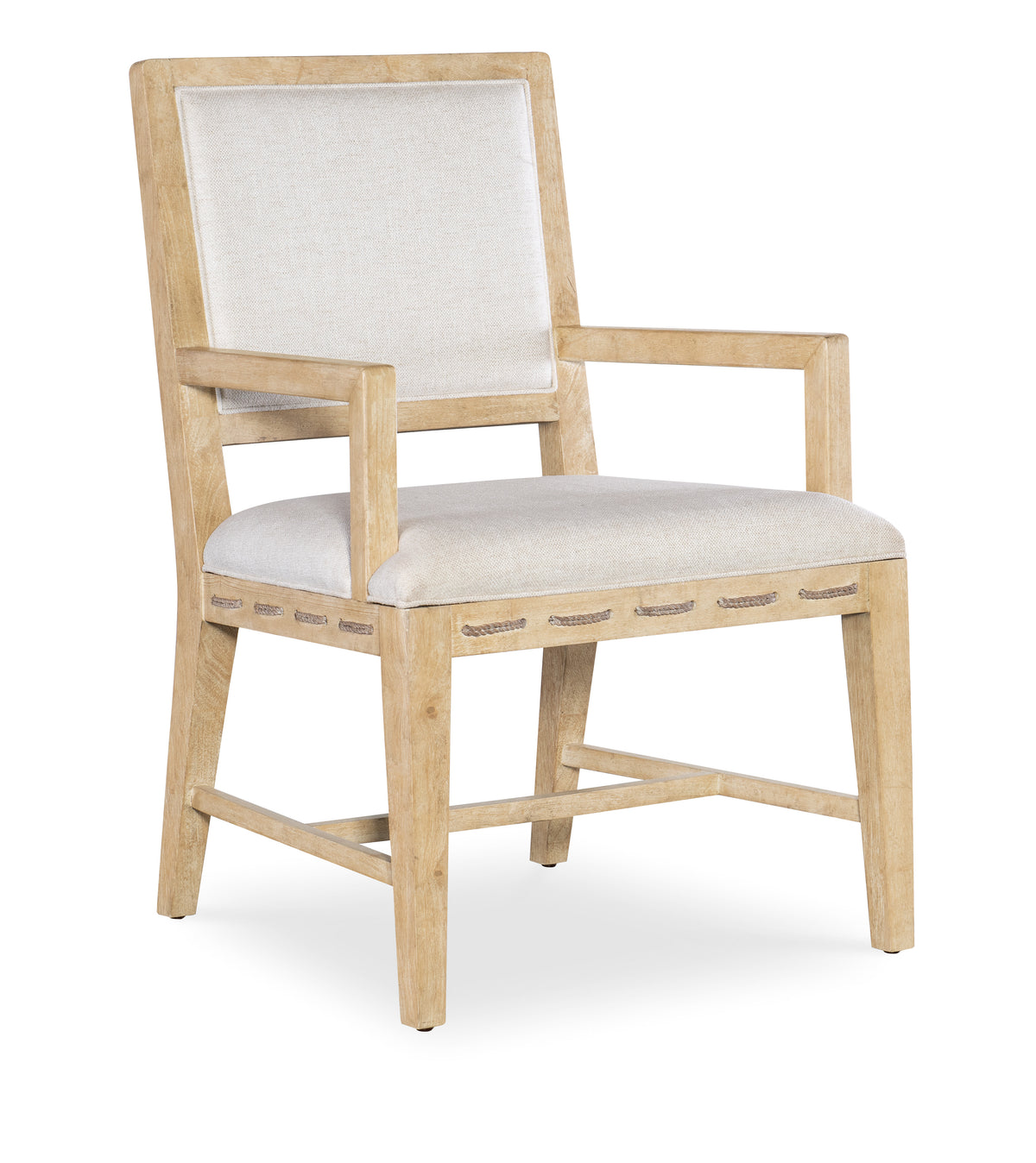 a white chair with a white cushion