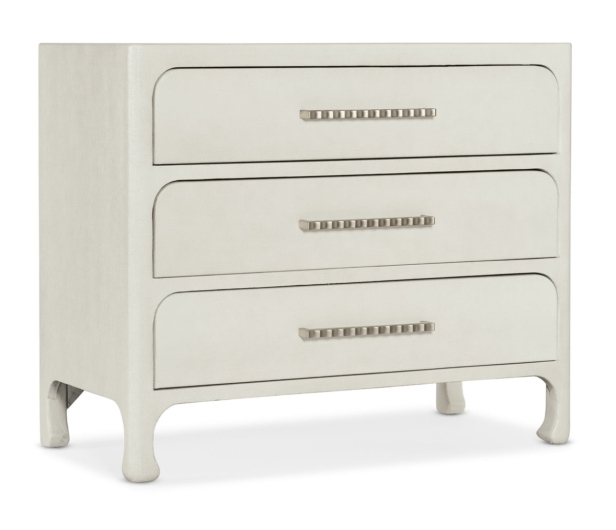 a white dresser with three drawers