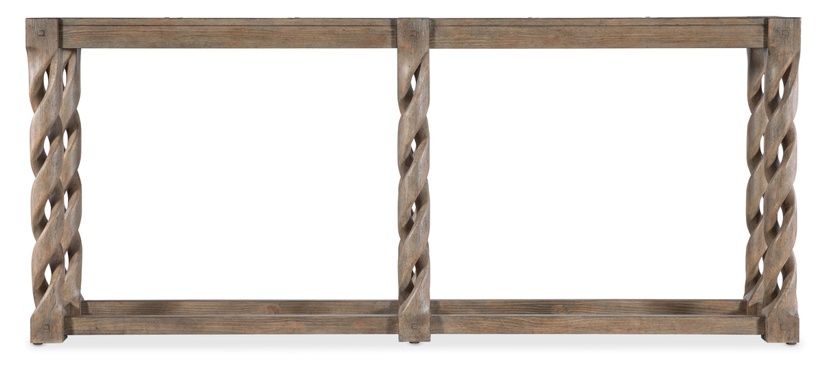 a wooden frame with a twisted design