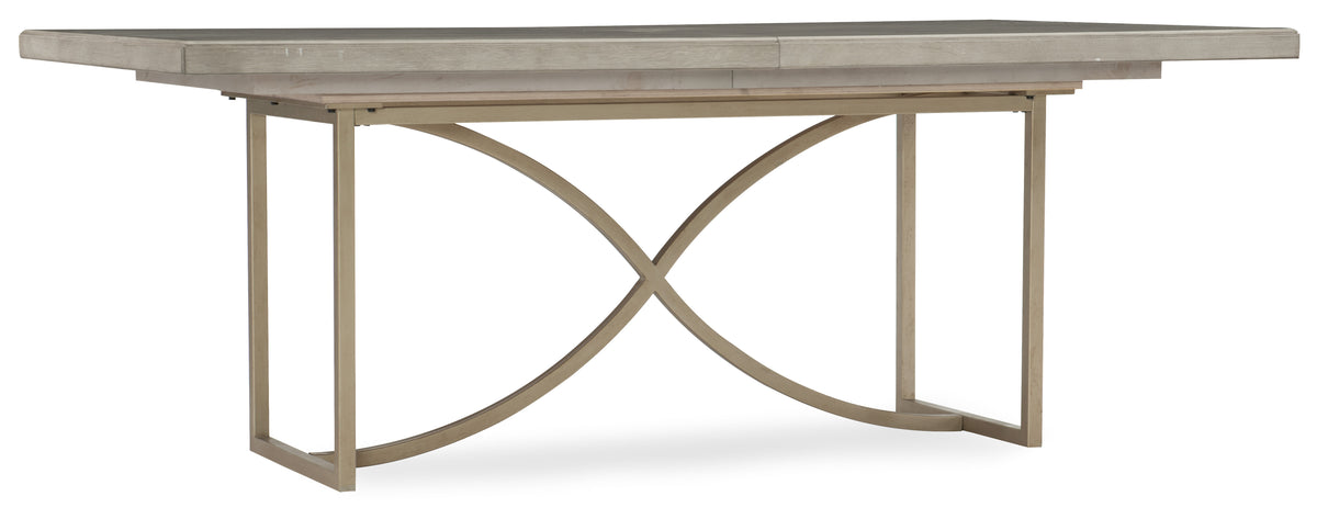 a table with a wooden top