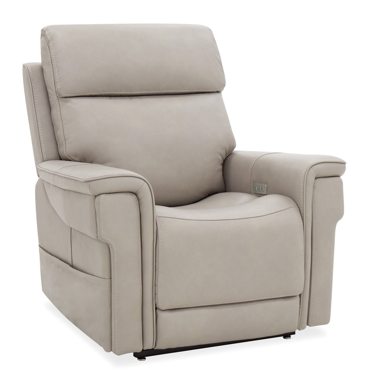 a white recliner with a white background