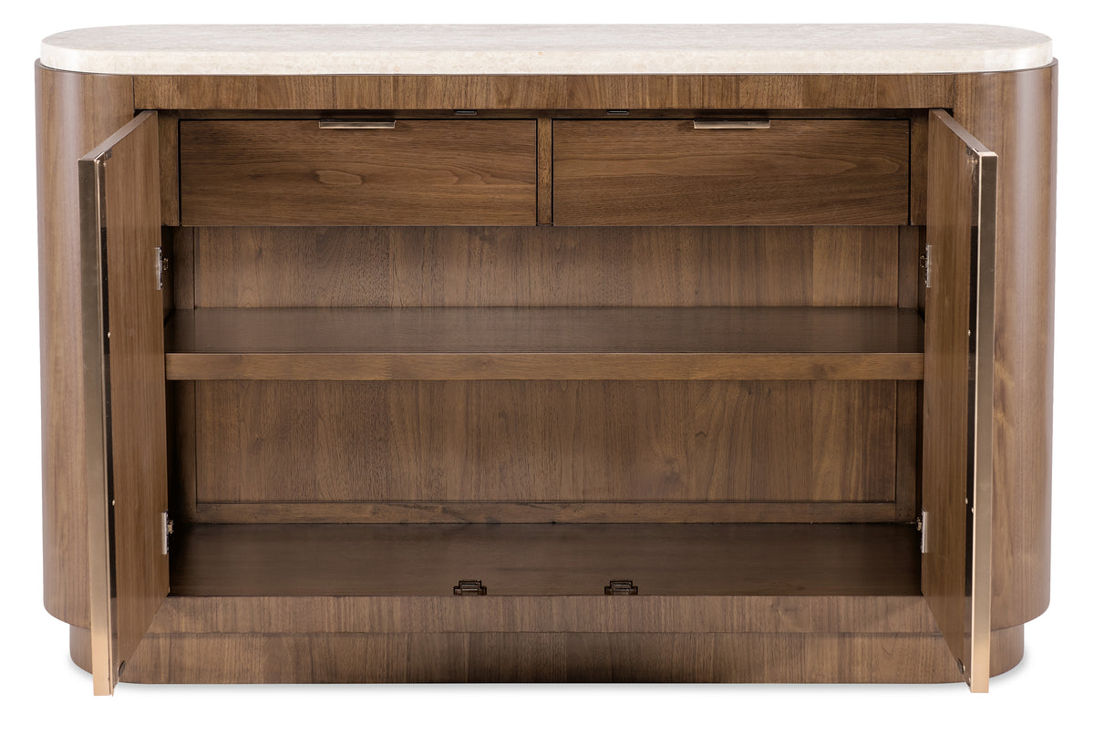 a wooden shelf with drawers