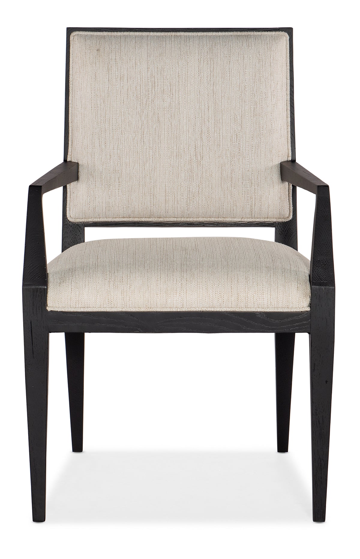a chair with a white cushion