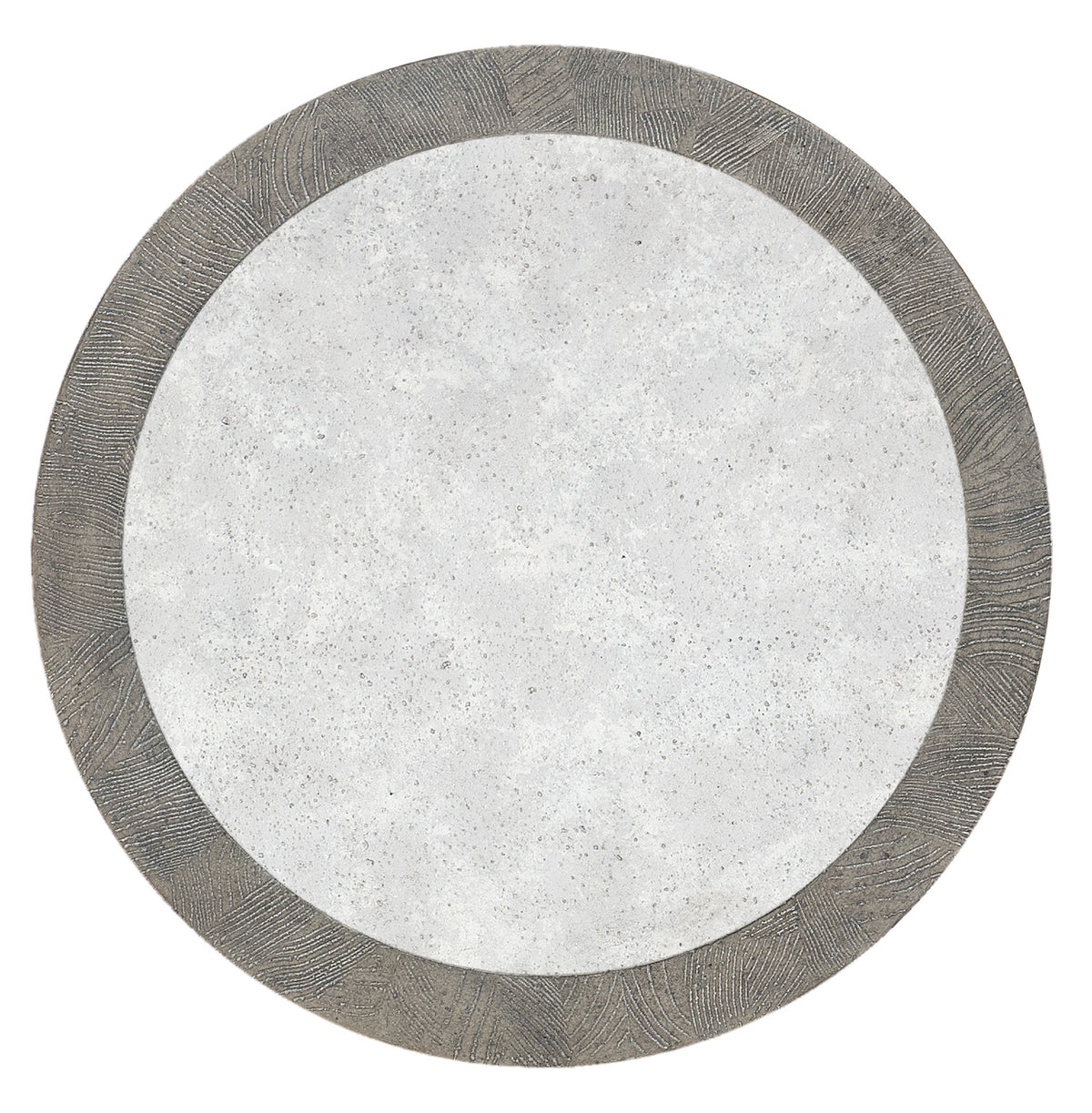 a circular white and grey surface