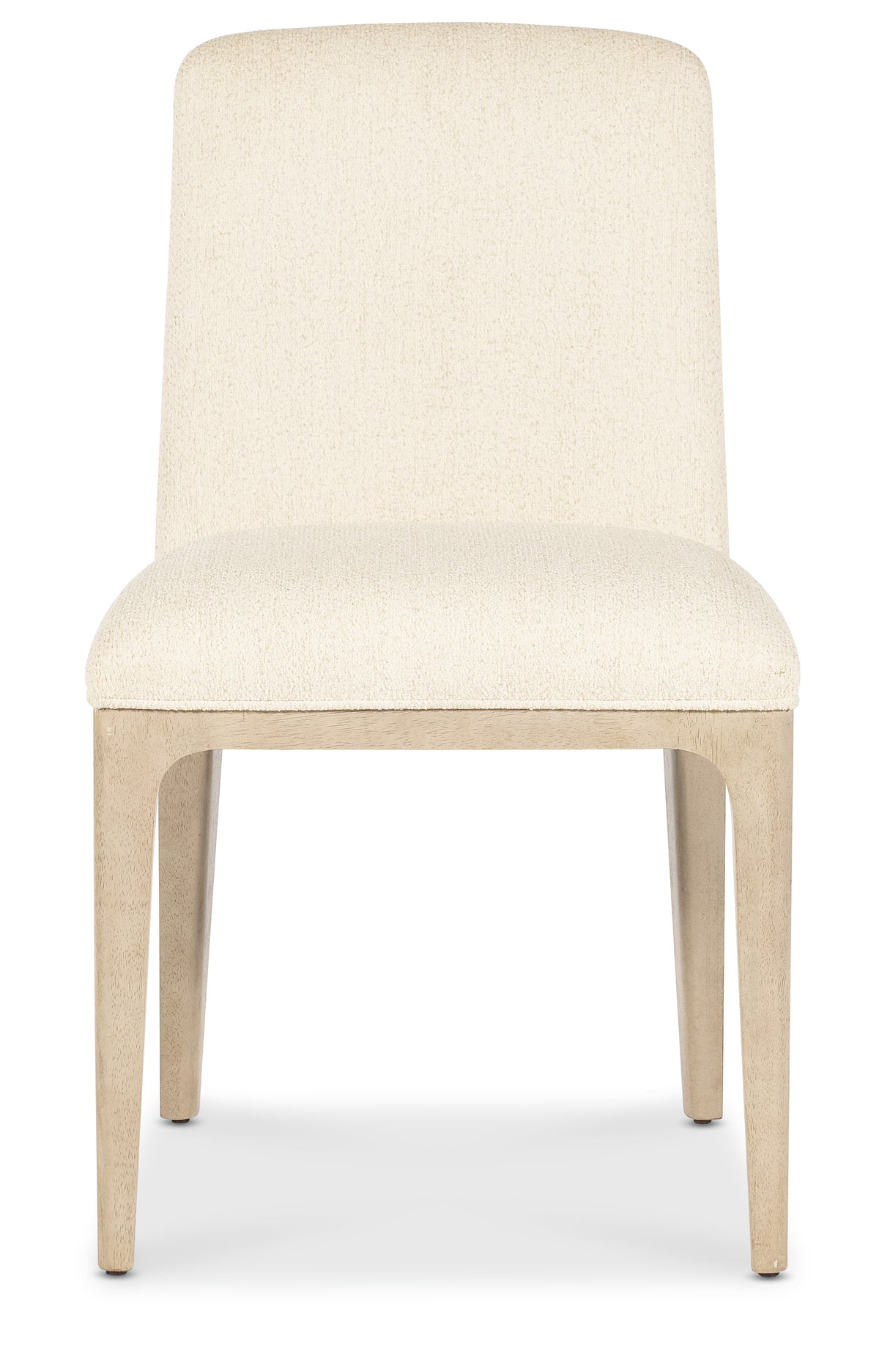 a white chair with a white cushion