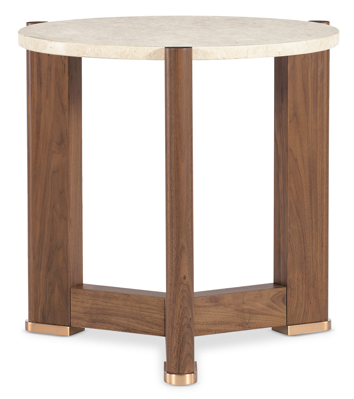 a round table with a white top