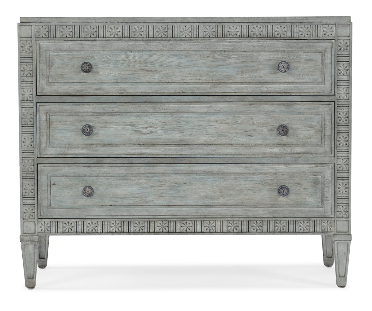 a close up of a dresser