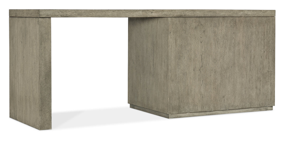 a wooden desk with a white background