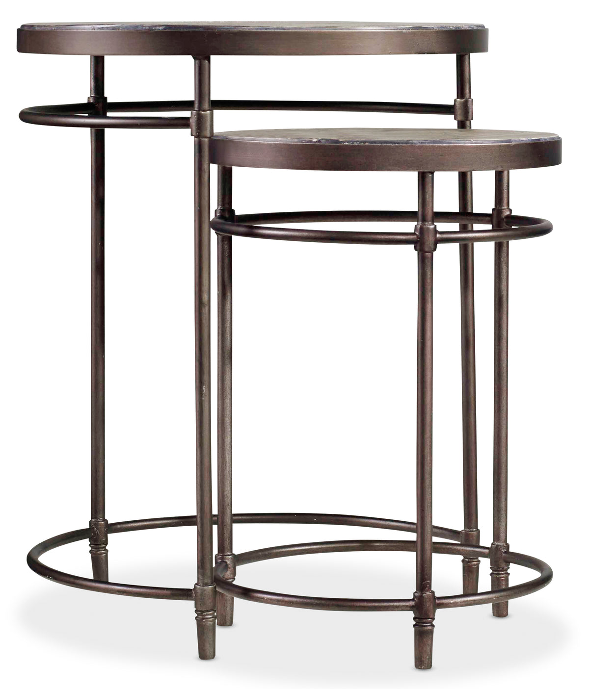 a table with a round top
