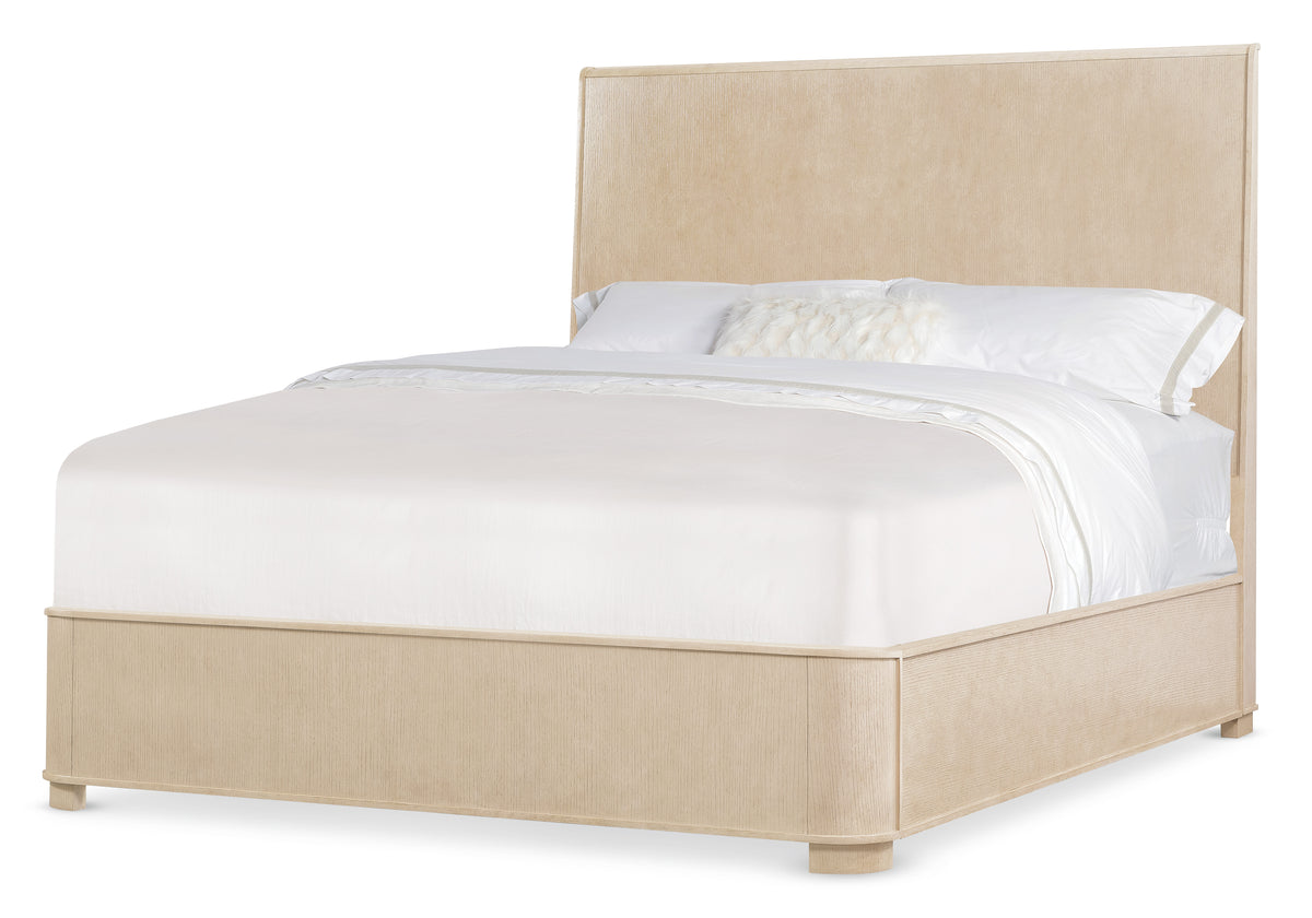 a bed with a white bedding