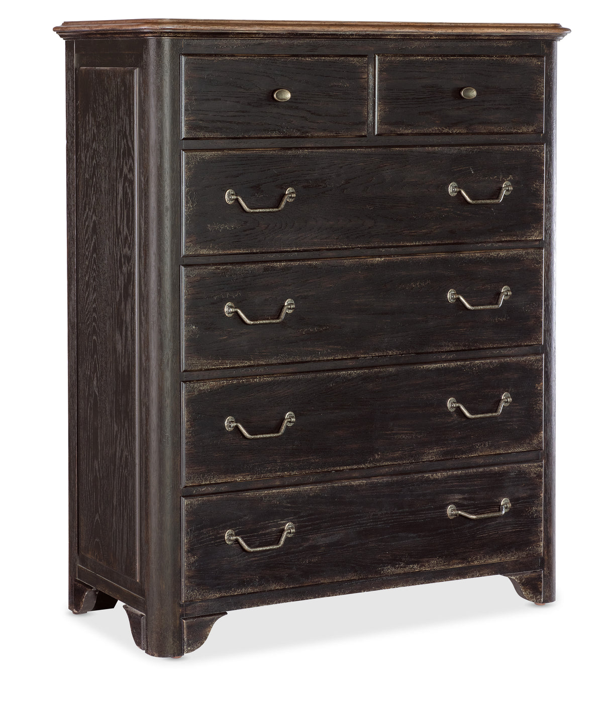 a black dresser with drawers