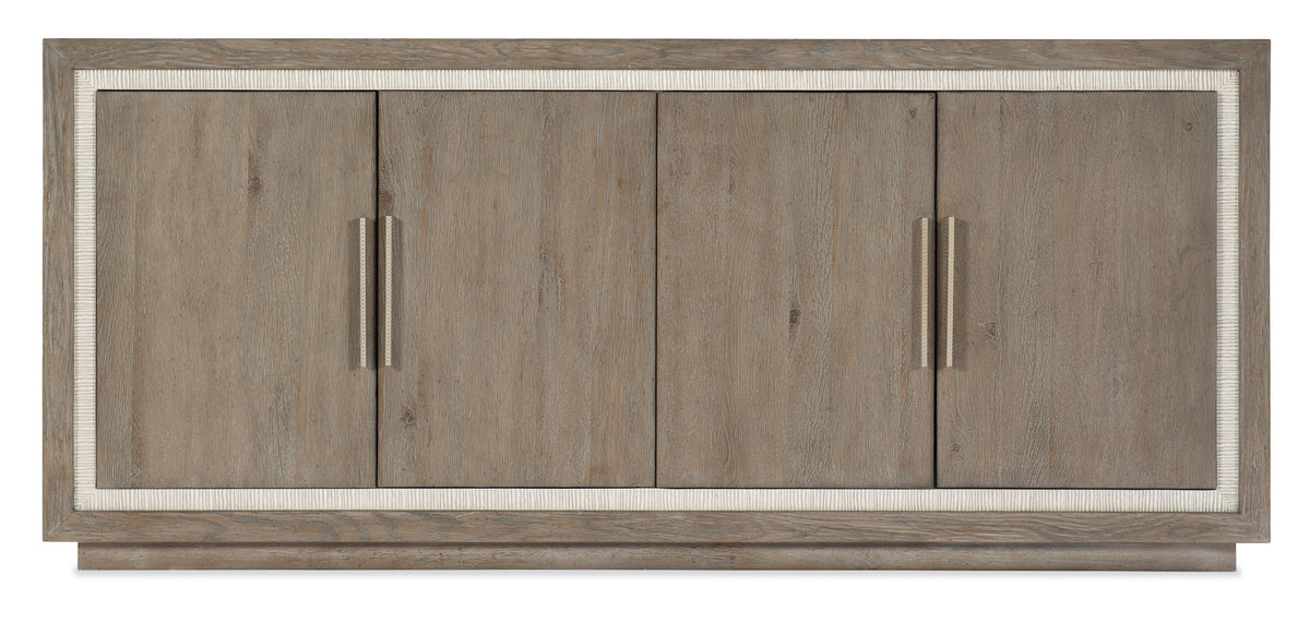 a wooden cabinet with two doors