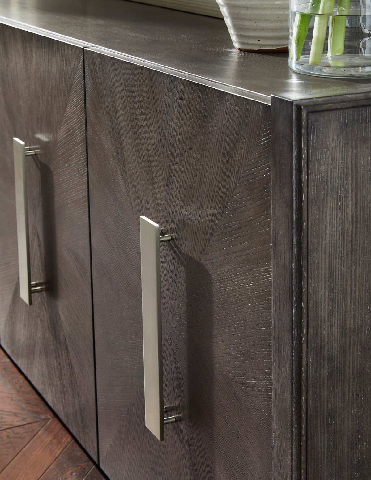 a close up of a cabinet