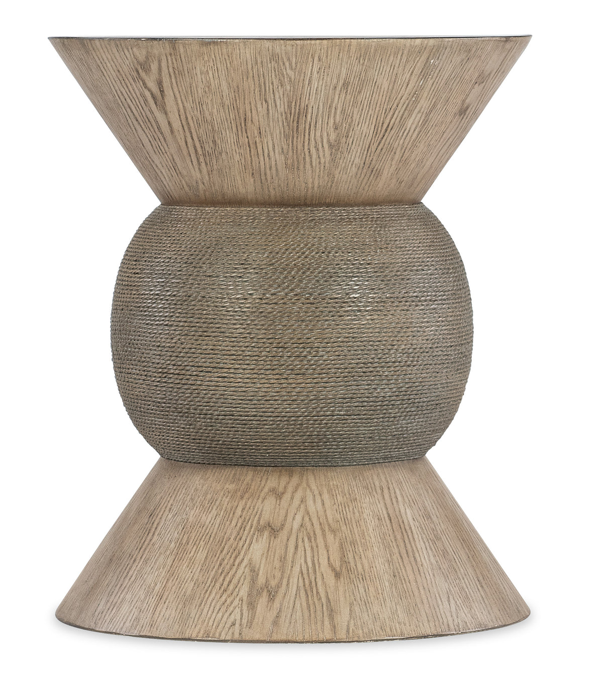 a wood and rope stool