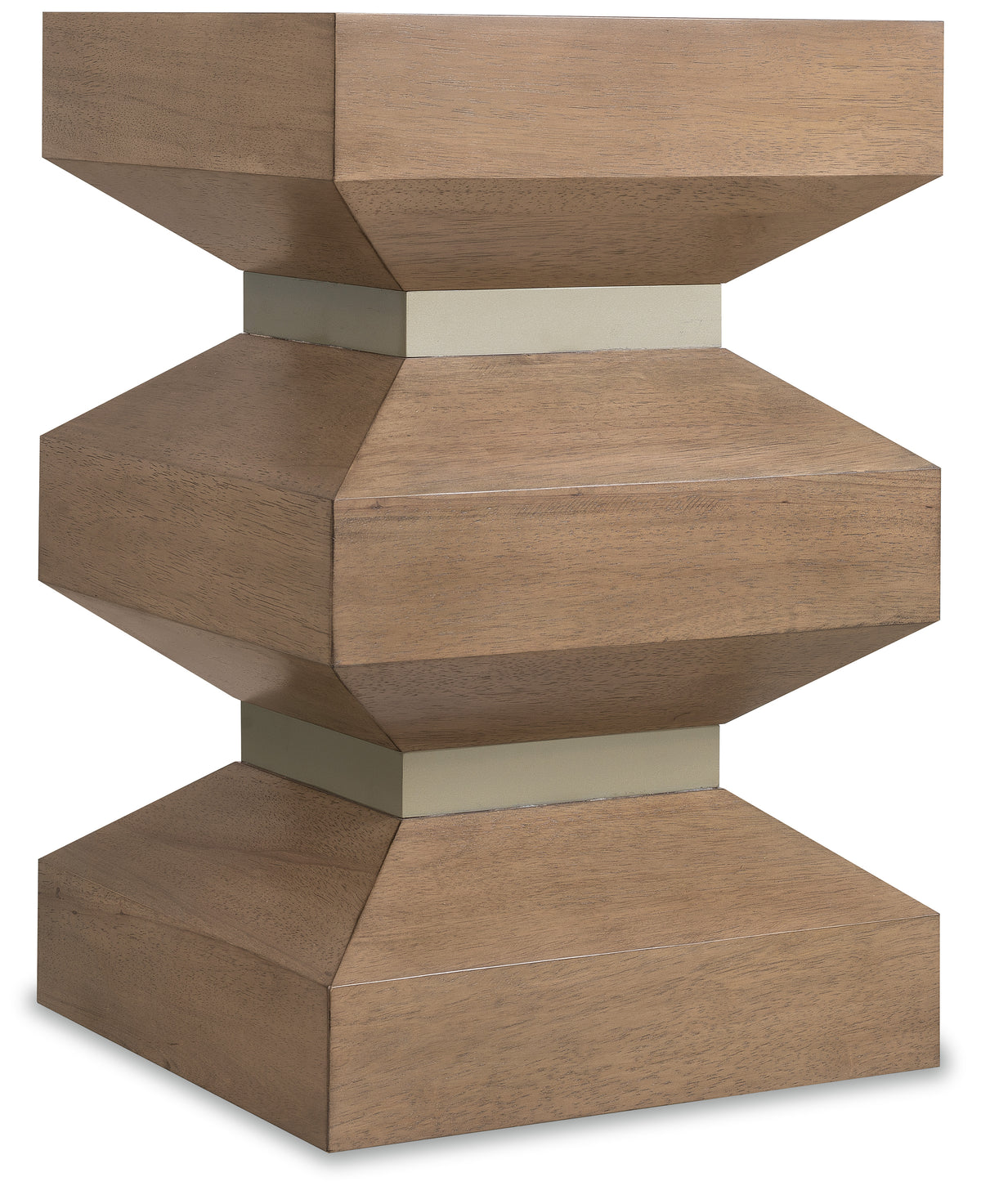 a brown and white pedestal