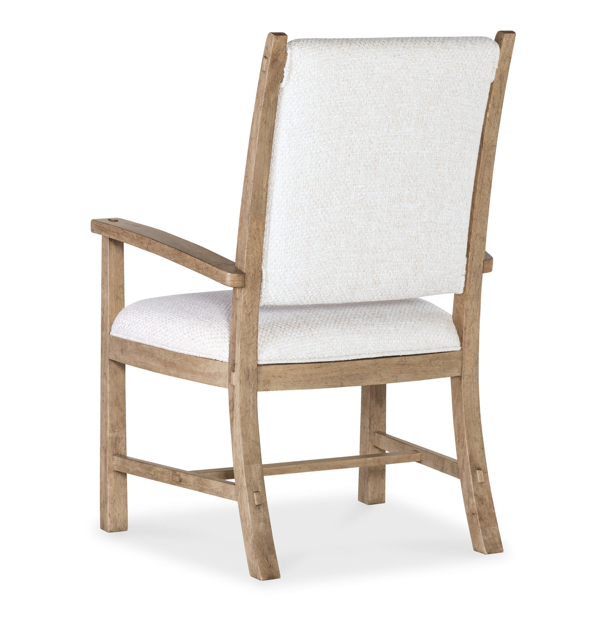 a white chair with a white cushion
