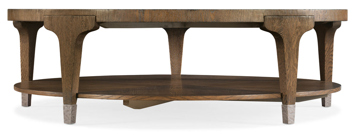 a wooden table with a shelf