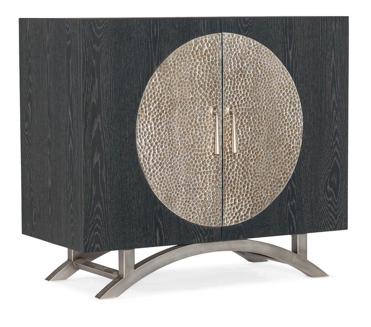 a black and gold cabinet