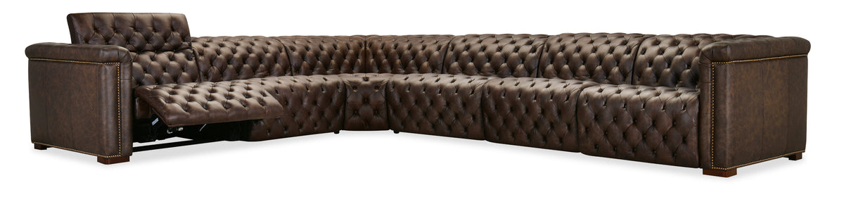 a brown leather couch with white background