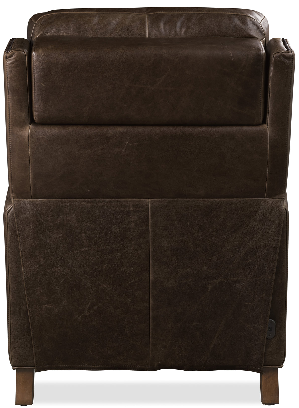 a brown recliner chair