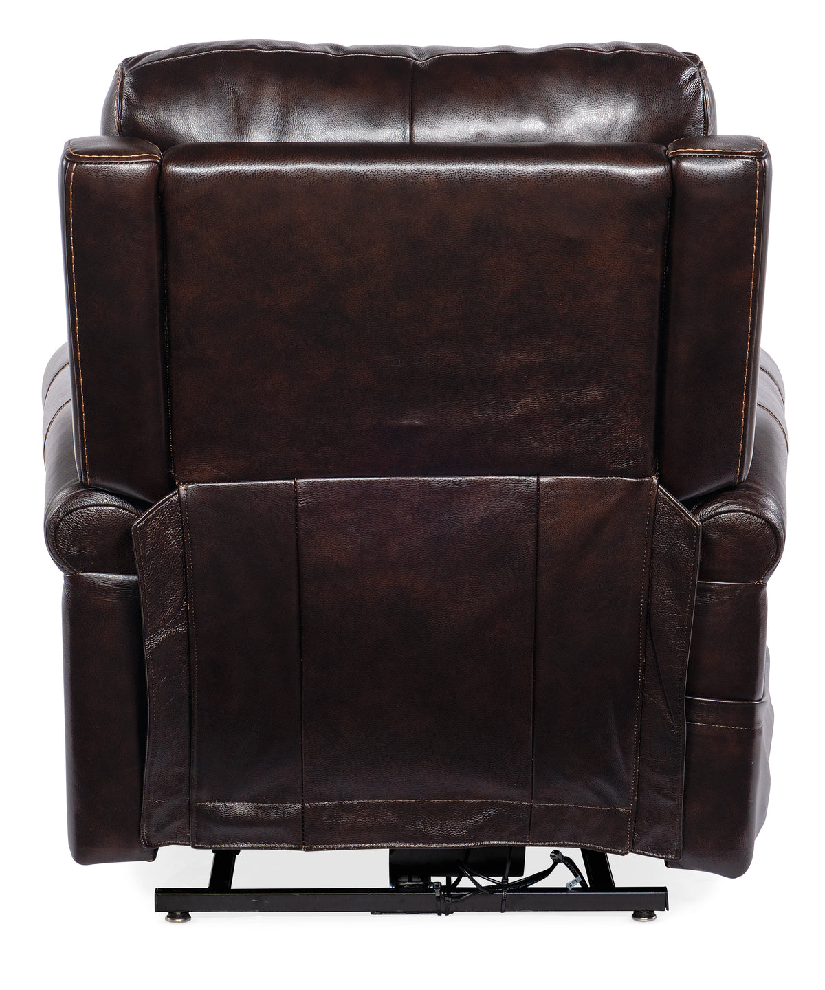 a leather recliner chair