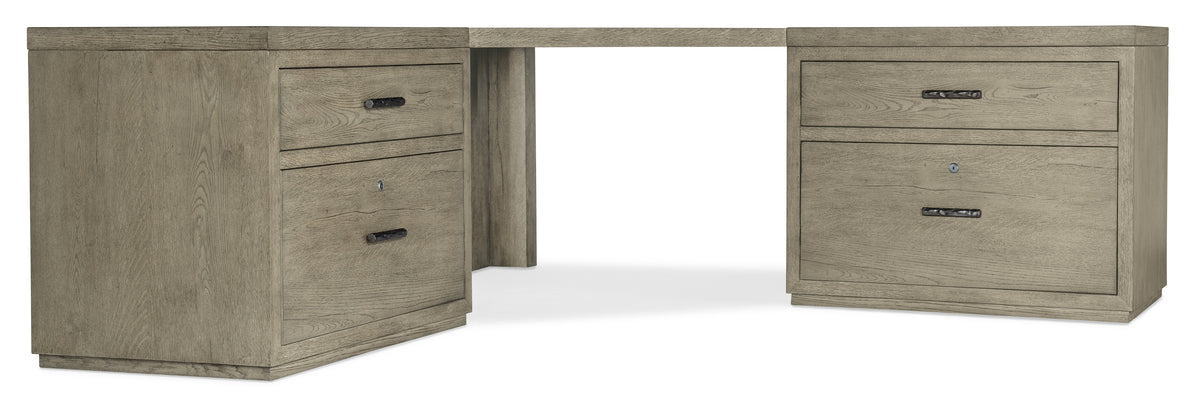 a desk with drawers on top