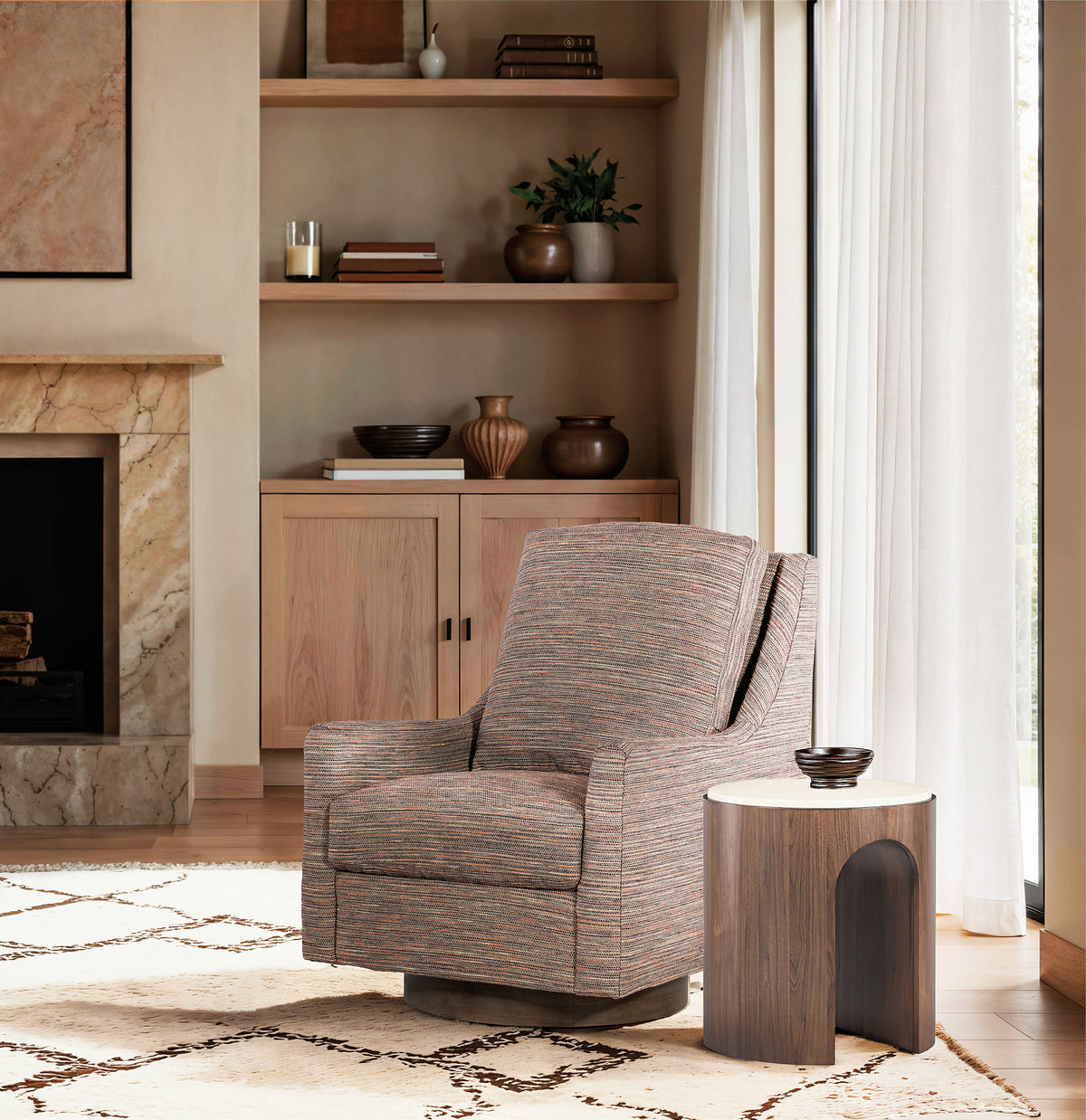 a chair in a room